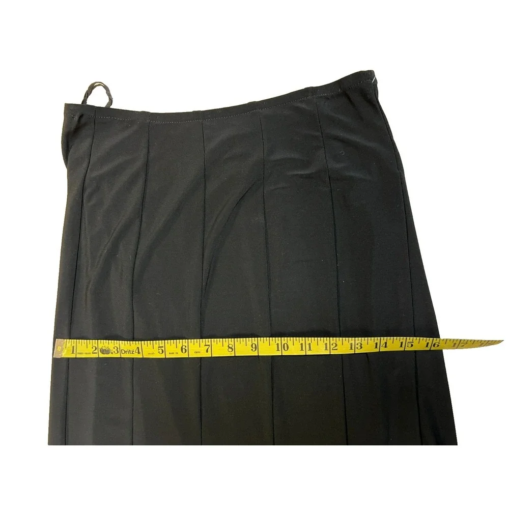 Joseph Ribkoff Maxi Trumpet/Swing Skirt Black Polyester Spandex‎ Pullon SZ 6